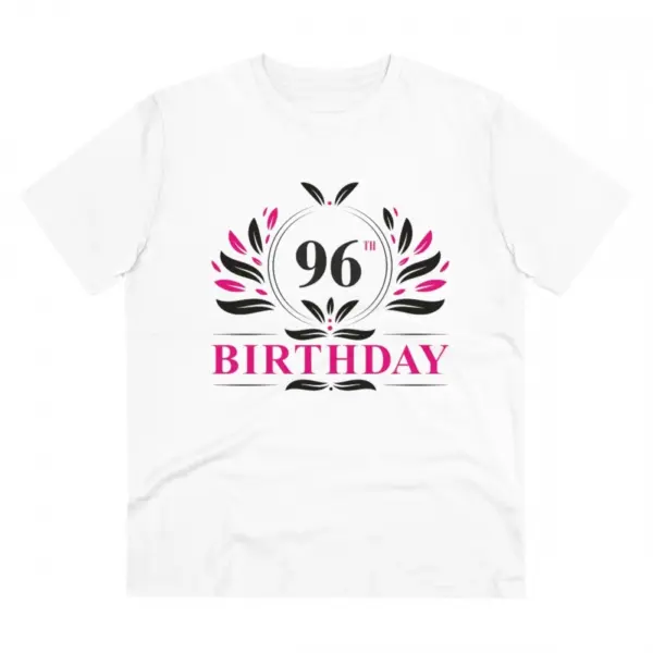 Generic Men's PC Cotton 96th Birthday Printed T Shirt (Color: White, Thread Count: 180GSM)