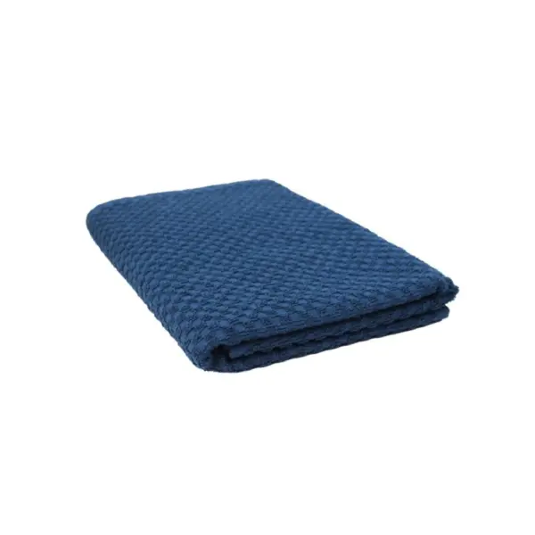 Generic Cotton Popcorn Weave Bath Towels (Blue)