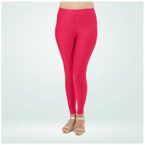 Generic Women's Cotton Blended Solid Shimmer Ankle leggings (Rani)