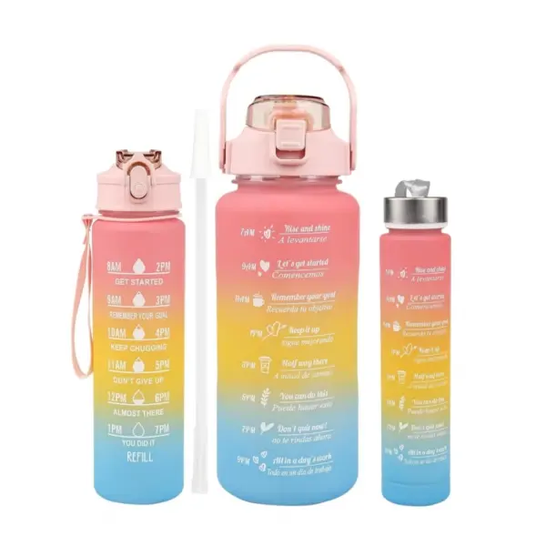 Generic Plastic Multicolor Water Bottle (Multicolor)