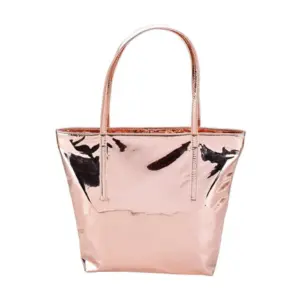 Generic Women's Synthetic Solid Shoulder Bag (Rose Gold )