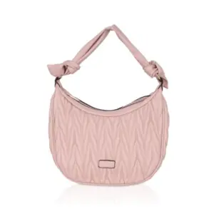 Generic Women's Faux Leather Textured Handbag (Pink)